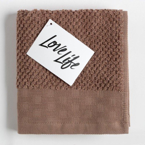 Полотенце махровое LoveLife Melody 33х70±3 см, цвет коричневый