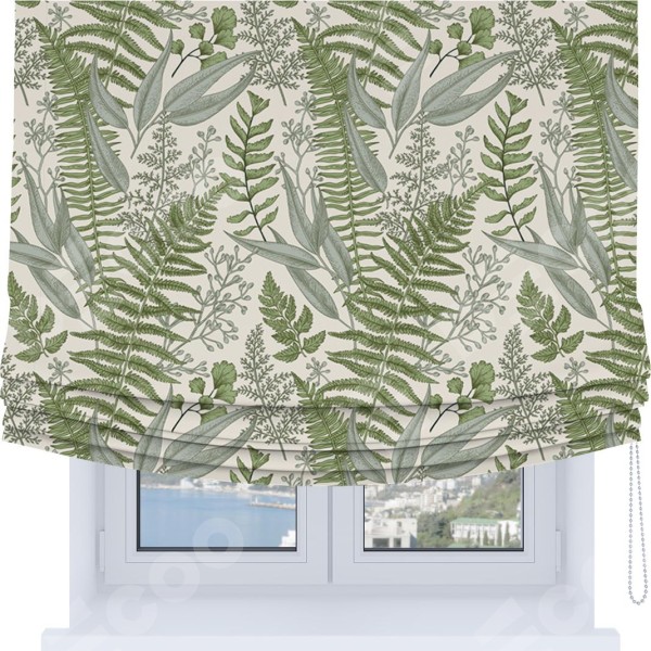 Римская штора Soft с мягкими складками, «Тенистый лес»