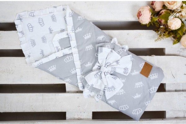 Конверт-одеяло Happy, размер 93×93 см, серый