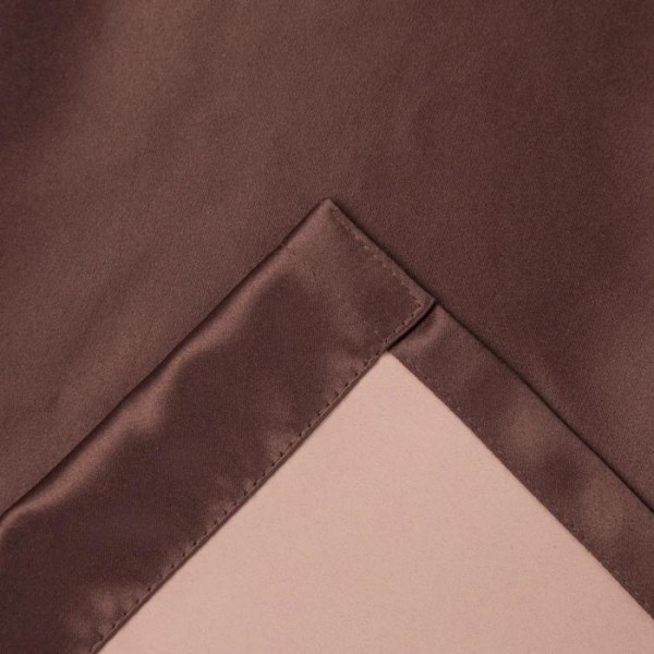Штора портьерная Этель 270х300 см, двусторонний блэкаут, цвет шоколад, пл. 240 г/м2