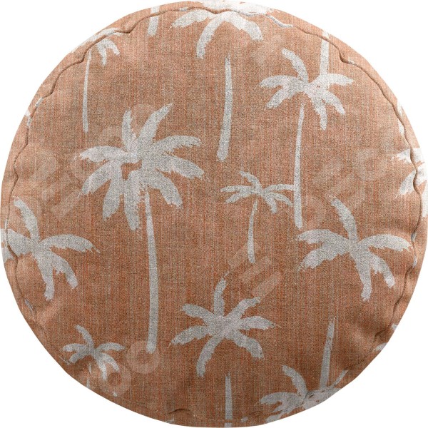 Подушка круглая Cortin «Пальмы на закате»