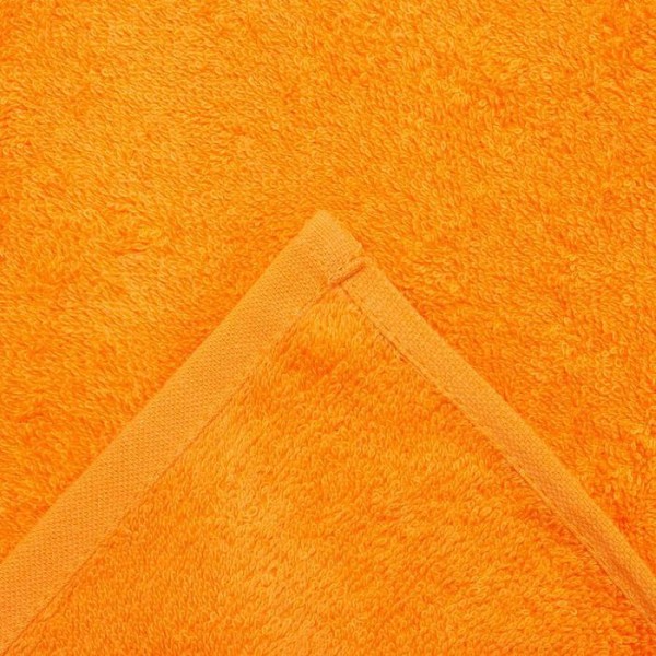 Простыня махровая гладкокрашеная 190х200 см, цвет оранжевый