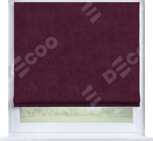 Римская штора «Кортин», канвас фиолетовый, на створку