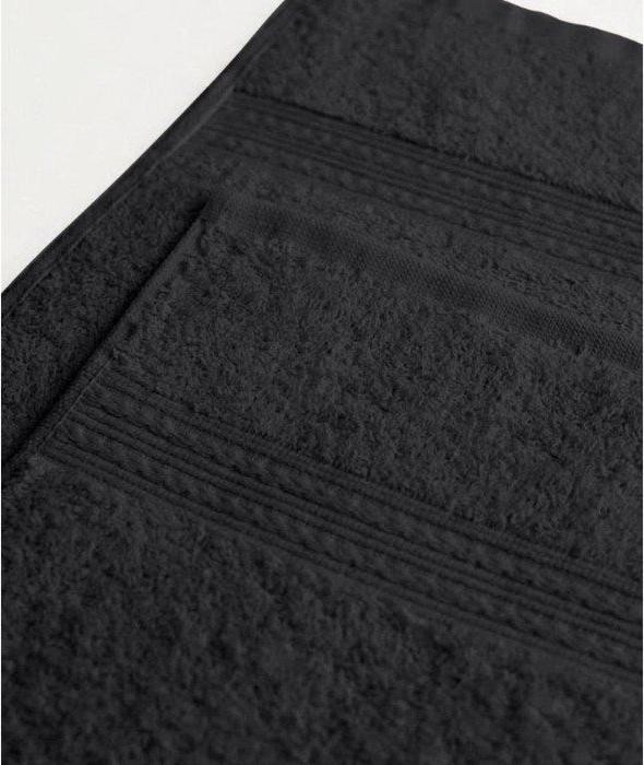 Полотенце махровое, размер 30х60 см, цвет темно-серый