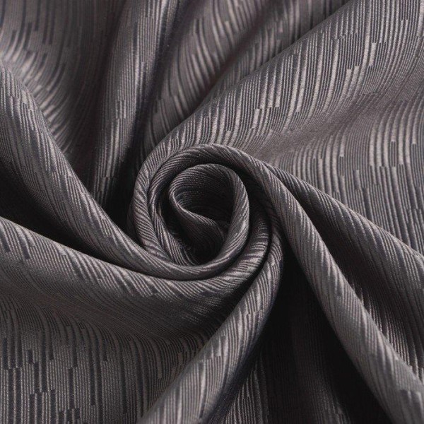 Штора портьерная Этель "Фактура"цв.серый,на шторн.ленте 250*265 см,100% п/э