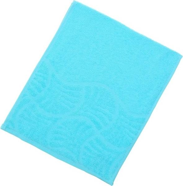 Полотенце махровое «Волна», размер 30х70 см, цвет голубой, 300 г/м²