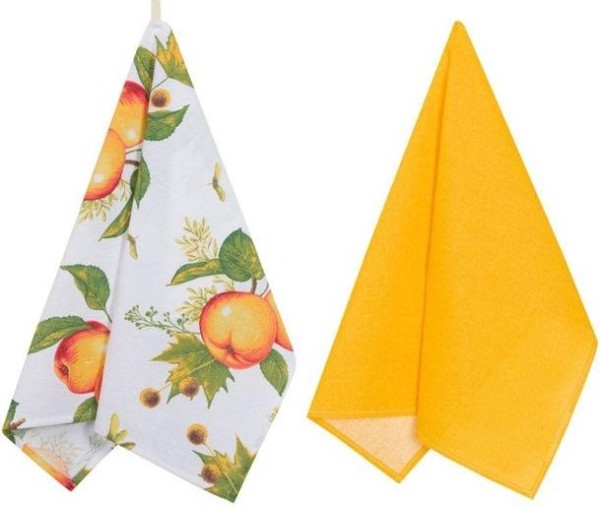 Набор полотенец Apple blossom, размер 45х60 см. - 2 шт, цвет бежевый