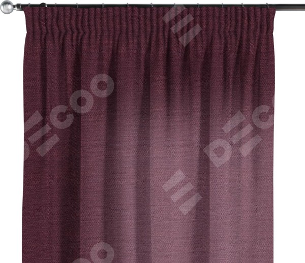 Комплект штор на тесьме «Карандаш», лён фиолетовый