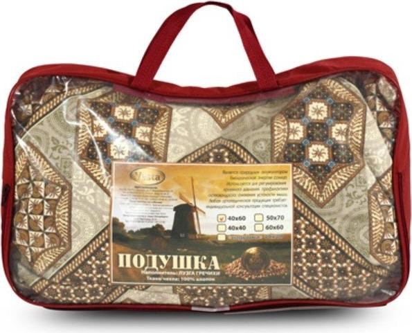 Подушка «Лузга Гречихи» 40х60 см, цвет МИКС, п/э 100% (сумка)