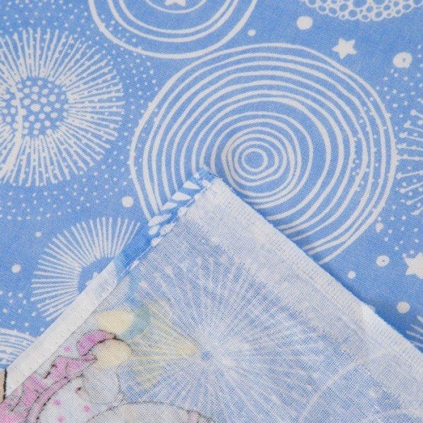 Постельное бельё детский «Мишки на облаках», цвет голубой, 112х147, 100х150, 40х60