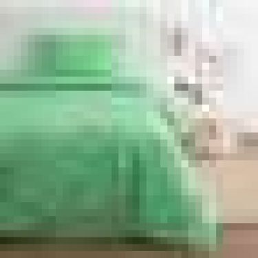 Постельное бельё Экономь и Я 1,5 сп. «Зайки» цвет зелёный, 145×210, 150×210, 50×70 см-1 шт, бязь 120 гр/м2