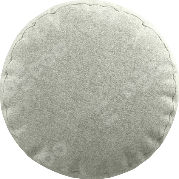 Подушка круглая «Кортин» канвас светло-серый