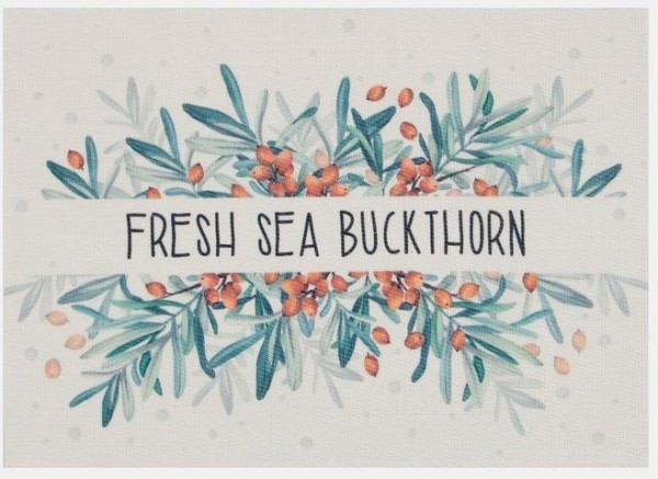 Салфетка на стол Доляна "Fresh sea buckthorn" ПВХ 40*29см