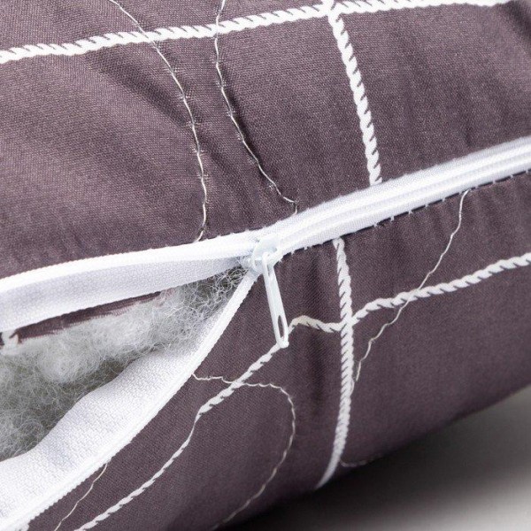Подушка декоративная Этель "Серая графика", 40х60 см, 100% полиэстер, микрофибра