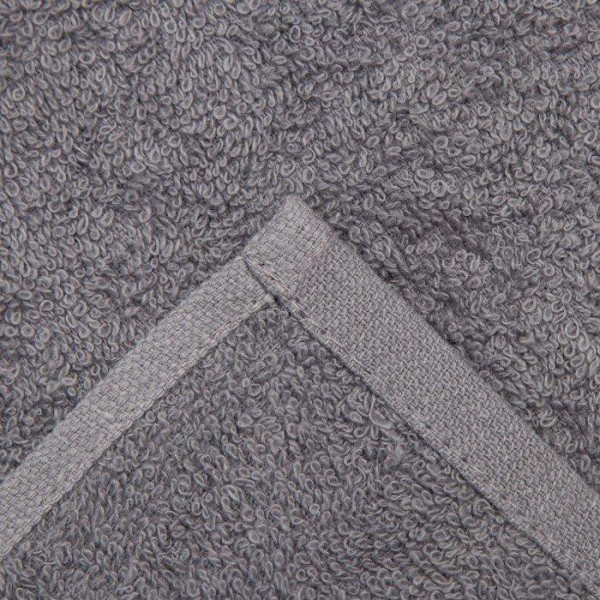 Полотенце махровое Экономь и Я 30х60 см, цвет серый, 100% хлопок, 350 гр/м2