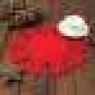 Салфетка декоративная Доляна "Колокольчики", цв,красный,d 30 см, фетр