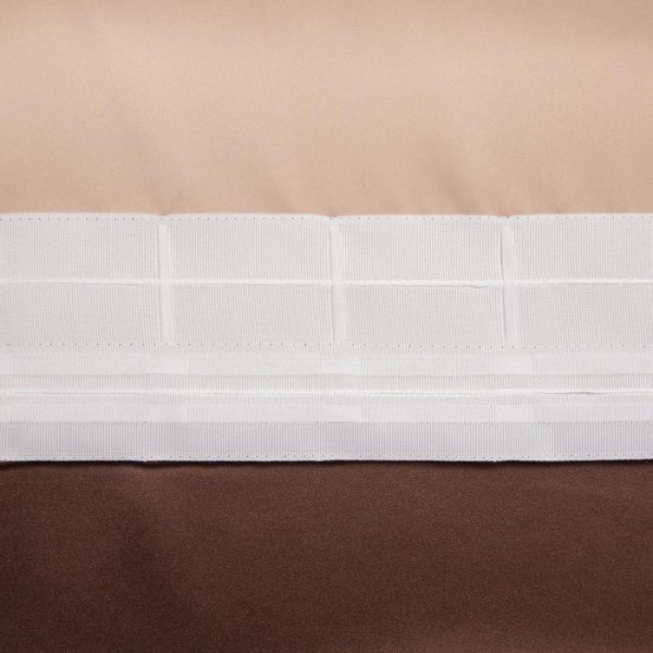 Штора портьерная «Этель» 250×265 см, двусторонний блэкаут, цвет Шоколад, пл. 240 г/м², 100% п/э
