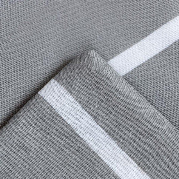 Постельное бельё Этель Дуэт Gray stripes 143х215см-2шт,220х240см,70х70см-2шт, 100% хлопок, поплин
