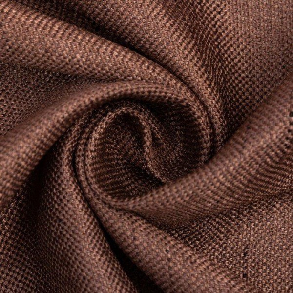 Штора портьерная Этель «Классика» цвет коричневый, на шторн.ленте 145х265 см,100% п/э