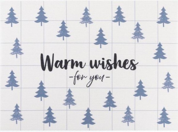 Новогодняя салфетка на стол Warm wishes, 40х29 см