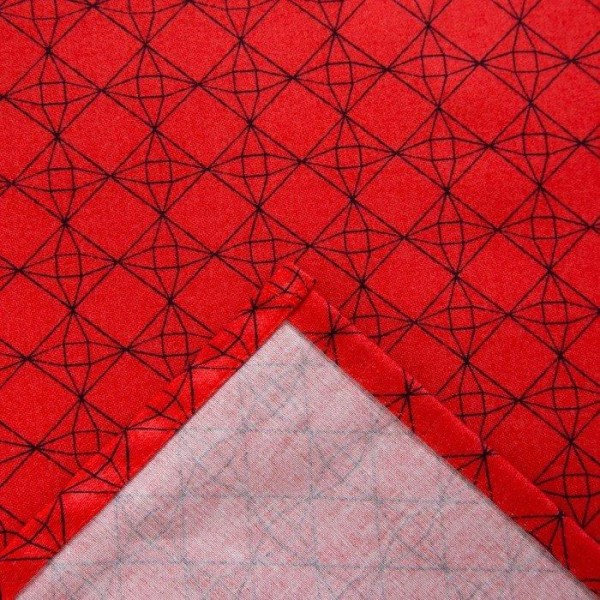 Простыня «Этель» 145х215 см, цвет красный, сатин, 125 г/м²