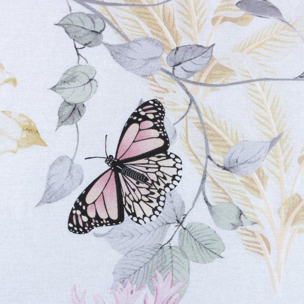 Простыня LoveLife Spring butterflies 160*200*25 см, 100% хлопок, поплин, 125 г/м²