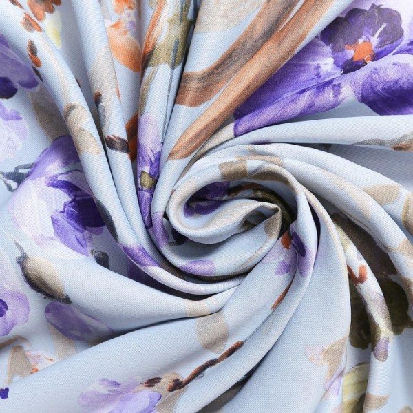 Штора портьерная Этель "Акварель" цв.фиолетовый, 145*250 см, на люверсах, пл. 210 г/м2, 100   429267