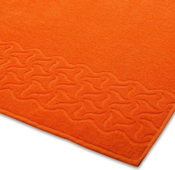 Полотенце махровое «Радуга» цвет оранжевый, 70х130, 295 гр/м