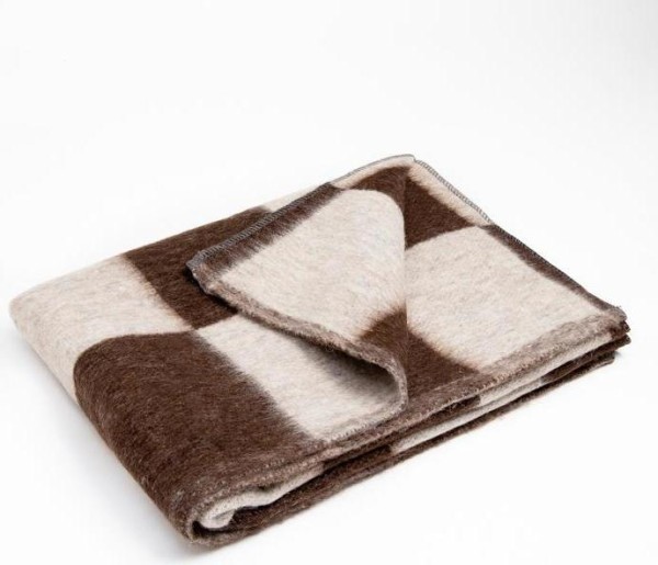 Одеяло полушерстяное, размер 100х140 см, цвет микс