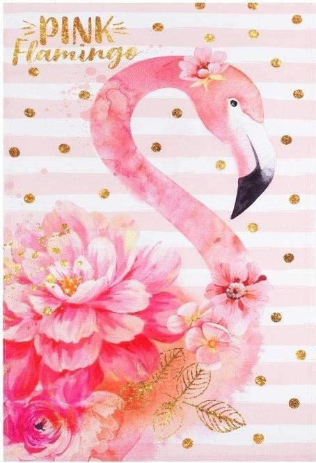 Полотенце "Этель" Pink flamingo 40х67 см, 100% хл, саржа 190 гр/м2