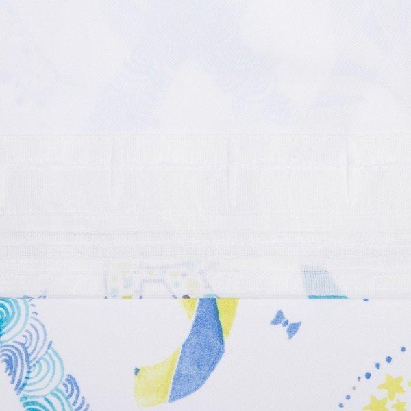 Портьера Крошка Я «Алфавит», без держателя, цвет белый, 110 × 260 см, блэкаут, п/э 100 %