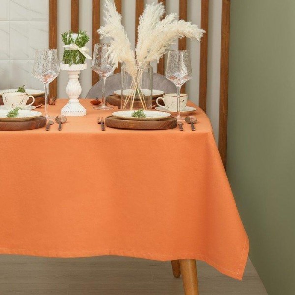 Скатерть Этель Kitchen 150х220 см, цвет оранжевый, 100% хл, саржа 220 г/м2