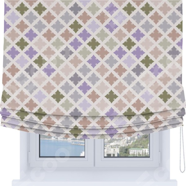Римская штора Soft с мягкими складками, «Фигурные плитки»