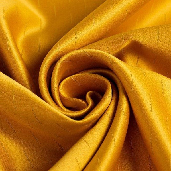 Штора портьерная Этель "Штрихи" цв.желтый,на люверсах 250*265 см, 100% п/э