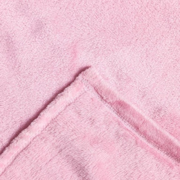 Плед с рукавами, цвет розовый, 150х200 см, рукав — 27х52 см, аэрософт