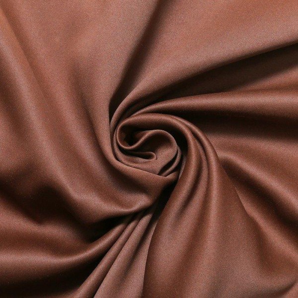 Штора портьерная Этель 130х300 см, блэкаут на люверсах, цвет шоколад, пл. 210 г/м2