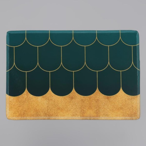 Коврик Доляна «Дели», 40×60 см, цвет зелёный