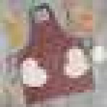 Фартук Доляна с карманами в клетку цв.бордо, 70*65 см
