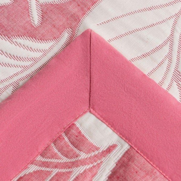 Покрывало хлопковое Этель «Листопад» 200х240 см, цвет розовый, 100% хлопок, 300гр/м2