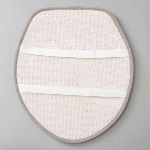 Набор ковриков для ванны и туалета Доляна «Морское дно», 3 шт: 50×80, 50×40, 38×43 см, цвет серый