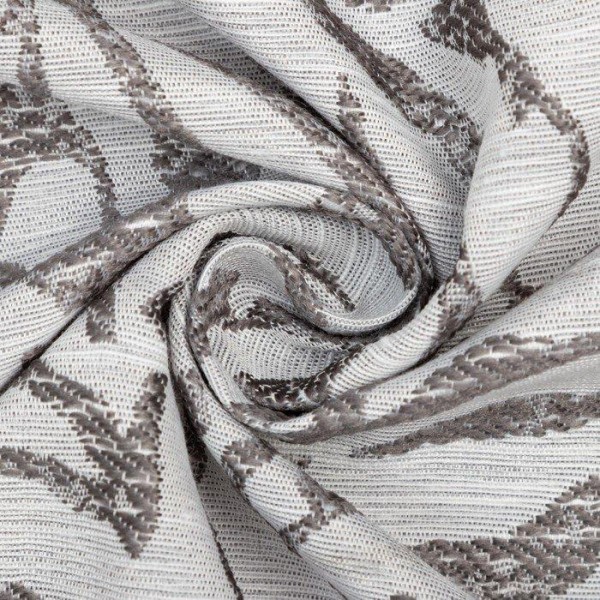 Штора портьерная Этель «Элит» цвет серый, на шторной ленте 270х300 см, 150гр/м2, 100% п/э