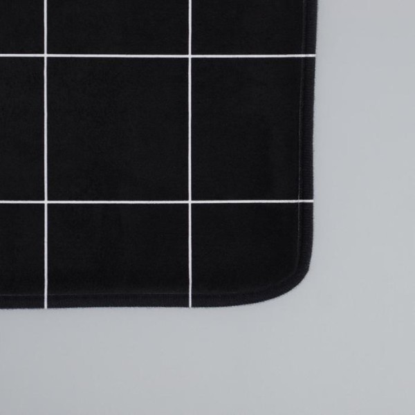 Коврик Доляна «Минимал», 45×120 см, цвет чёрный
