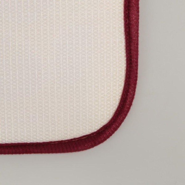 Коврик Доляна «Галька», 40×60 см, цвет бордовый