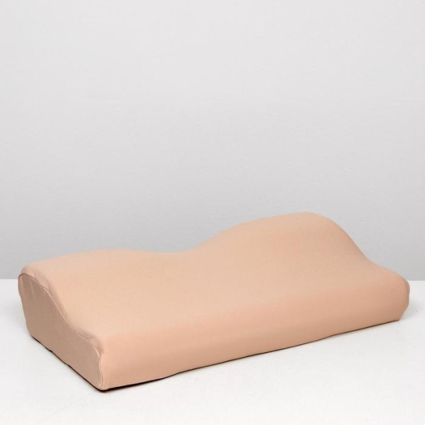 Подушка ортопедическая НТ-ПС-03, с эффектом памяти и выемкой под плечо, 61.5x34 см, валики 13/8 см