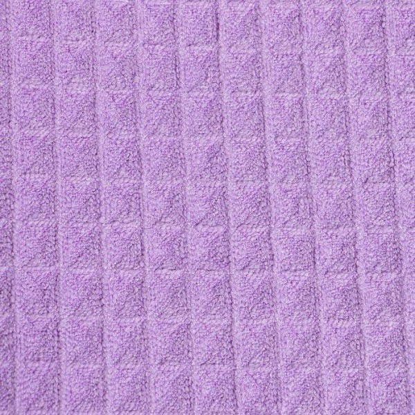 Набор для бани и ванной Этель «Вафля» полотенце 70*140 см+чалма 21*25 см, цв.фиолетовый