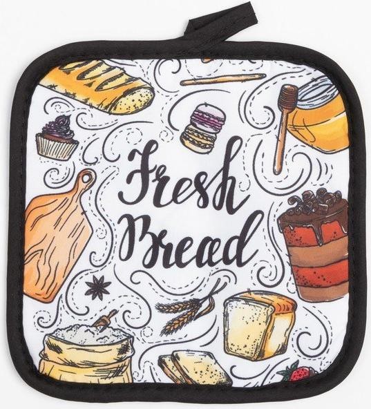 Кухонный набор (2 предмета) Этель Fresh bread, прихватка 17х17 см, варежка 26х16 см, 100% п/э