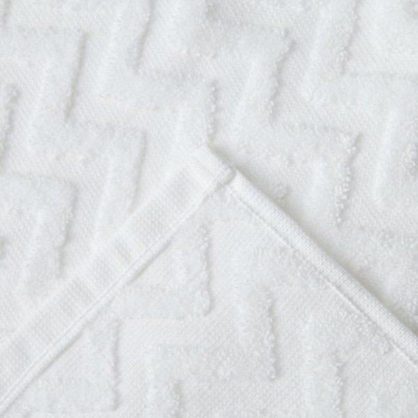 Полотенце махровое LoveLife Zig-Zag 30*60 см, цв. снежно-белый,100% хл, 360 гр/м2