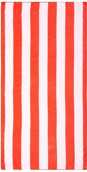 Полотенце пляжное с ручками Этель «Полосы красные», 70*140 см,250гр/м2,100%п/э