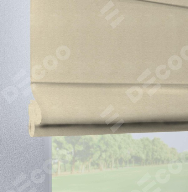Римская штора на петлях «Кортин», ткань блэкаут однотонный, цвет бежевый