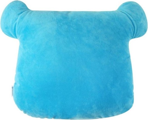 Подушка декоративная Крошка Я «Мишка» цвет голубой, 48х38см, велюр, 100% полиэстер
